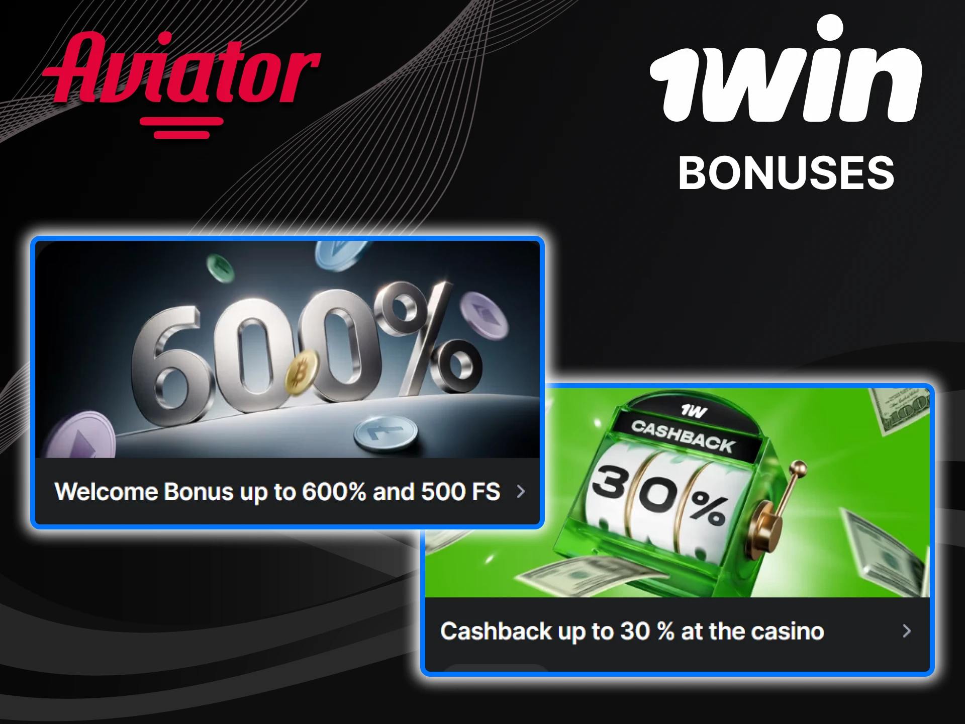 1win is giving away bonuses for the Aviator game.