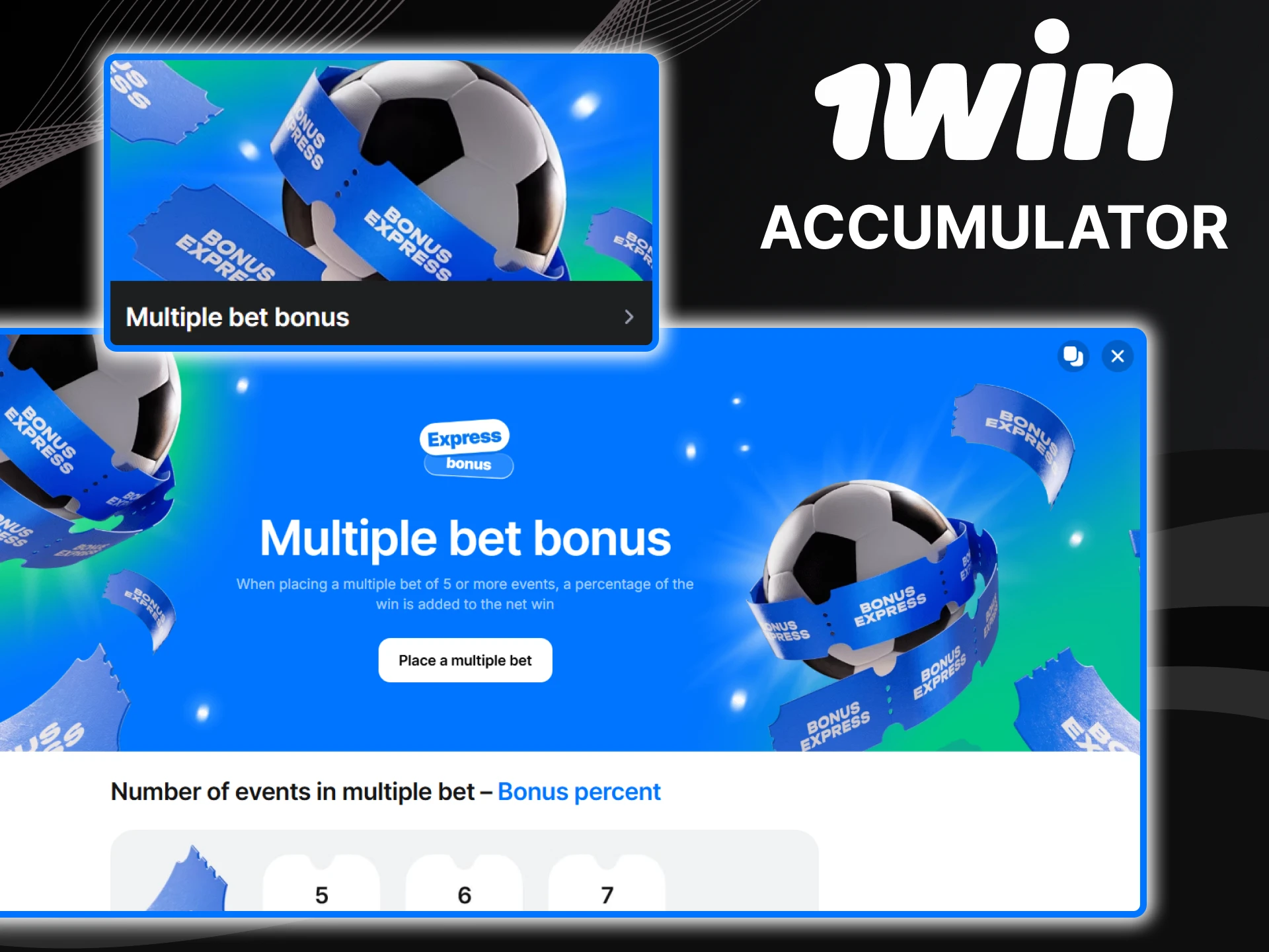 Multibet bonus prepared by 1win for betting lovers.